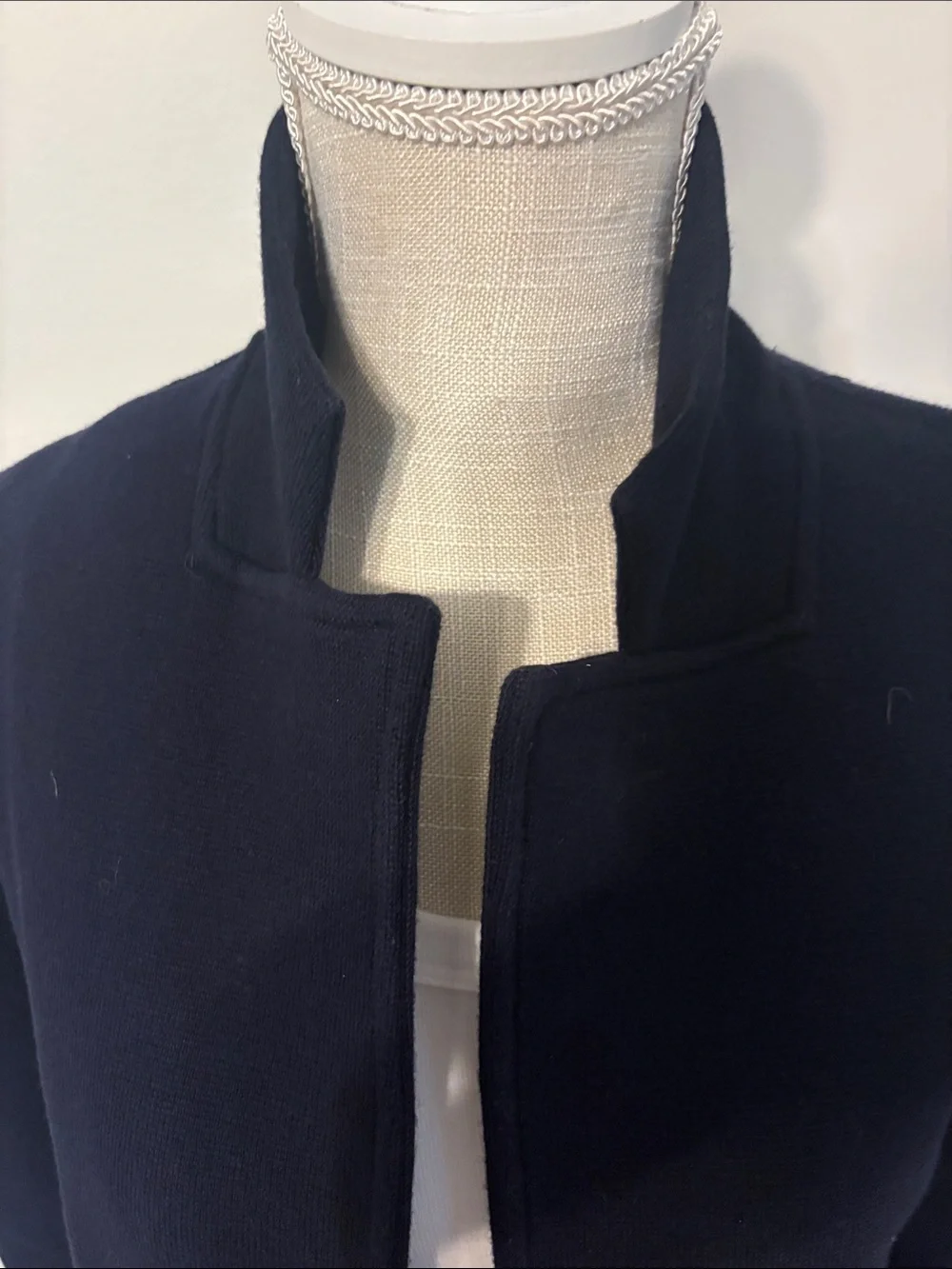 J. Crew Navy Stand-Collar Pea Coat
